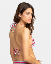 Load image into Gallery viewer, Roxy Women&#39;s Paraiso Stripe Tiki Tri Bikini Top