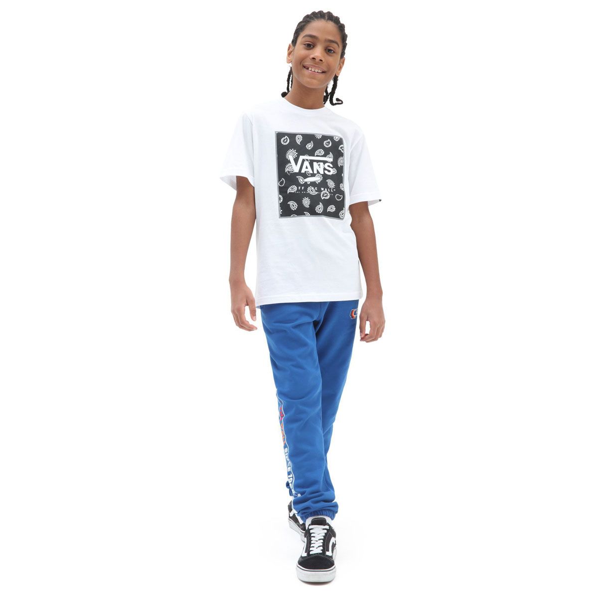 Vans Print Box JUNGEN S/S T-WHT/GRY: JUNGEN KLEIN