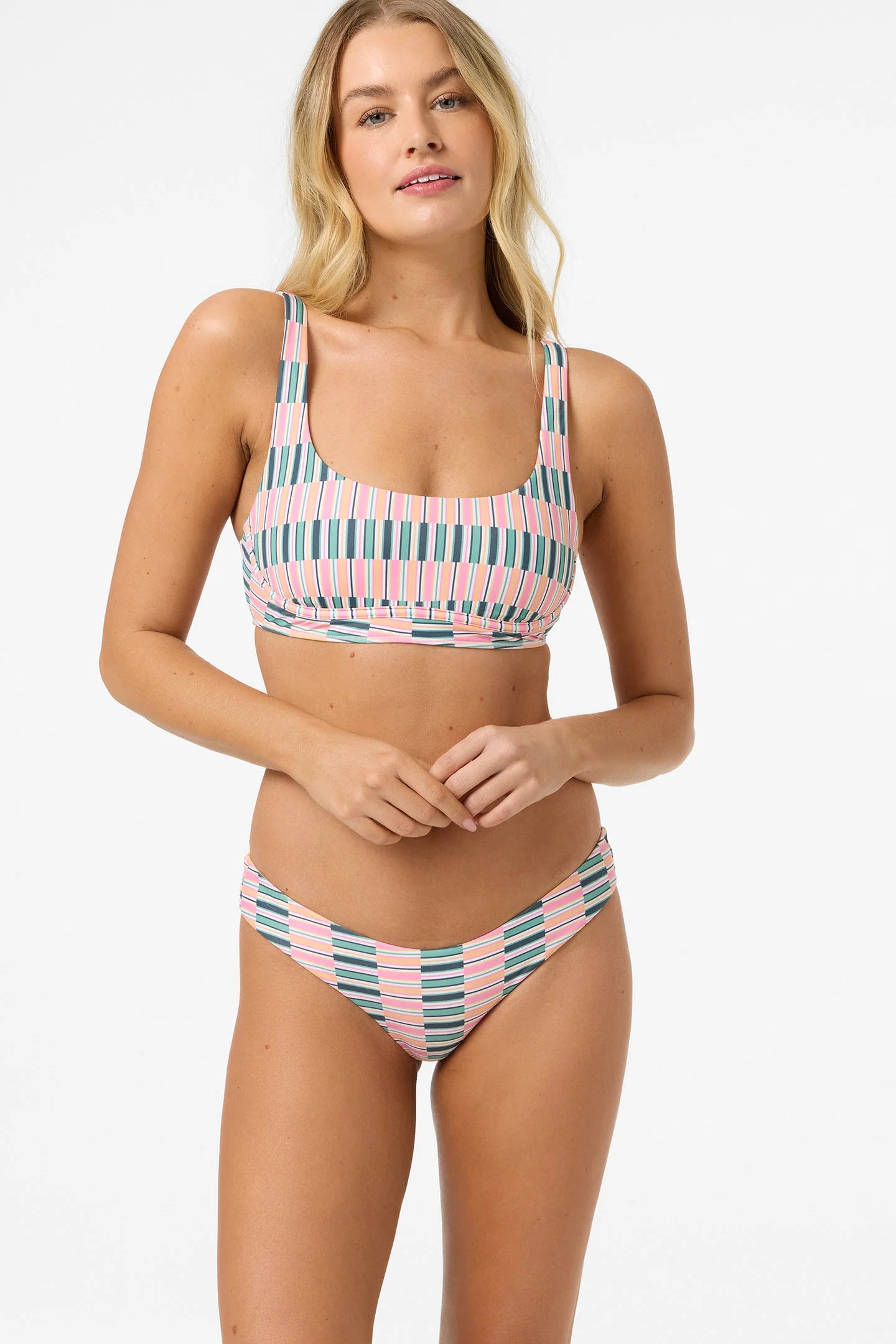 O'Neill Women's Surf Kinley Tank Printed Bikini Top