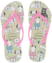 Load image into Gallery viewer, Havaianas Girl&#39;s Slim Pets Flip Flop Sandals
