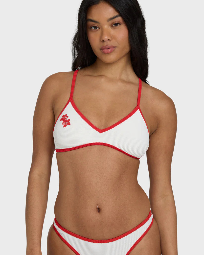 Billabong Women's Picnic V Cross Back Bralette Bikini Top