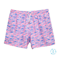 Charger l&#39;image dans la galerie, Bermies Maillot de bain classique pour homme avec doublure Pink Sharks