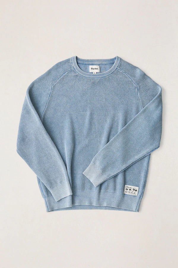 Rhythm Men's Polu Crew Knit Long Sleeve Shirt