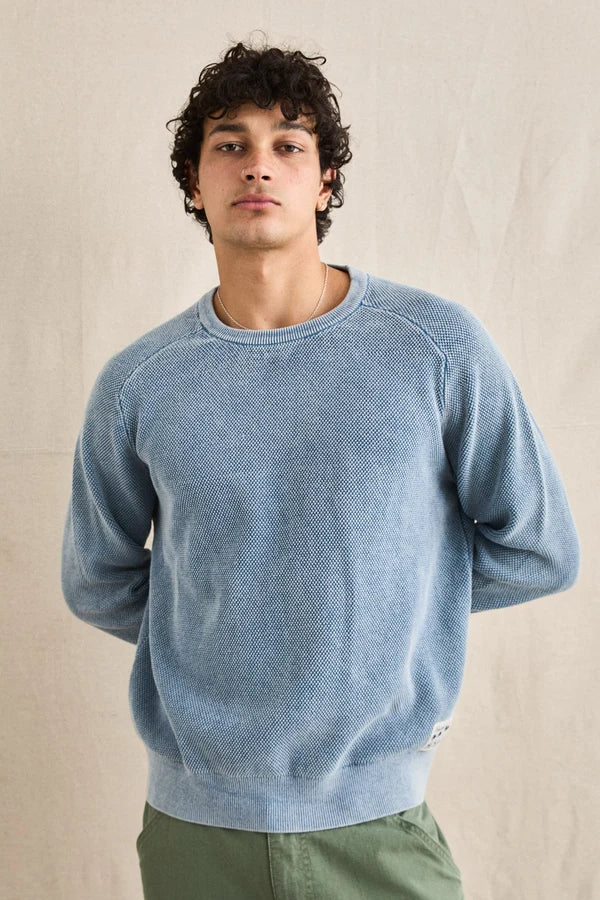 Rhythm Men's Polu Crew Knit Long Sleeve Shirt
