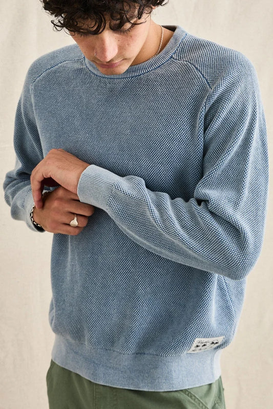 Rhythm Men's Polu Crew Knit Long Sleeve Shirt