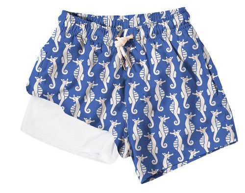 Bermies Kids Poseidon Swim Trunks w/Compression Liner