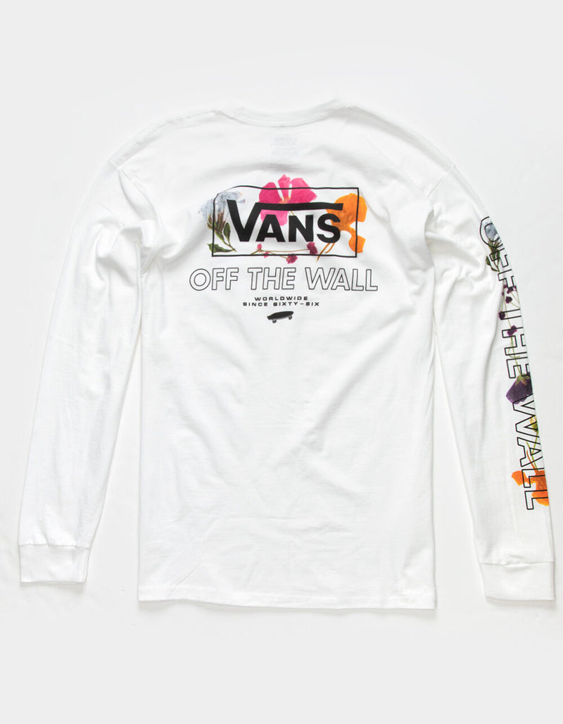 Vans Herren T-Shirt mit gepresstem Blumenmuster und langen Ärmeln