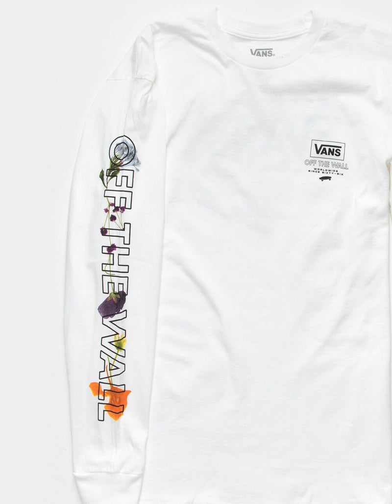 Vans Herren T-Shirt mit gepresstem Blumenmuster und langen Ärmeln