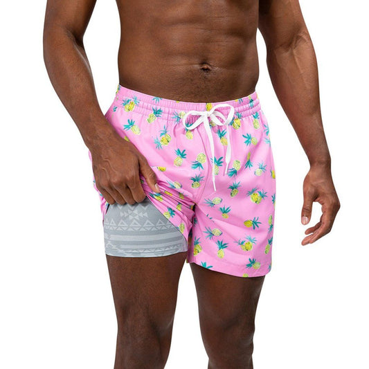 Chubbies Herren-Badehose „The Quick Dips“, gefüttert, 14 cm