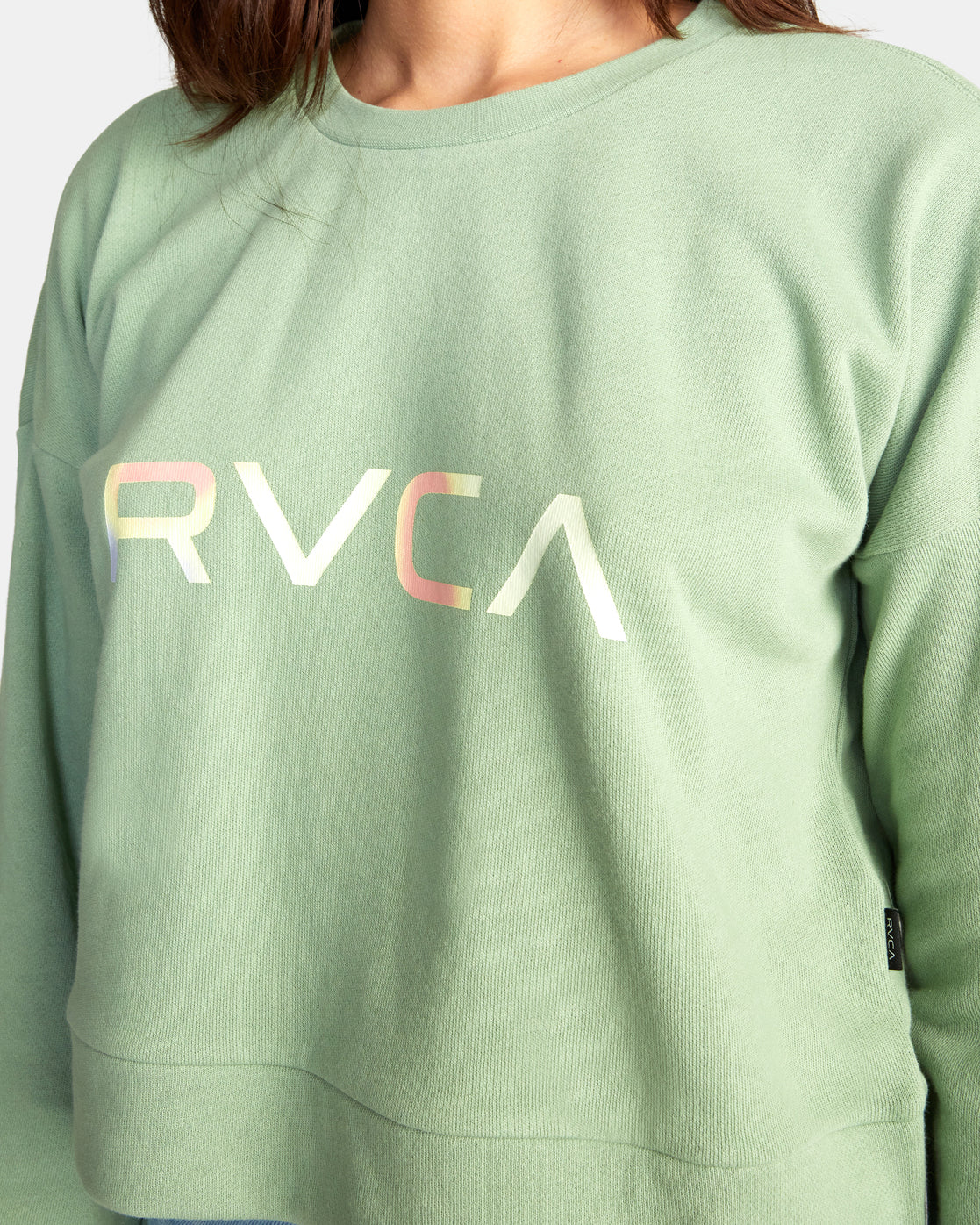 RVCA Damen Big RVCA Radiant Sweatshirt mit Rundhalsausschnitt