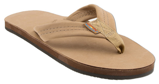 Sandales Rainbow Sandals pour hommes en cuir de première qualité marron Sierra à une seule couche