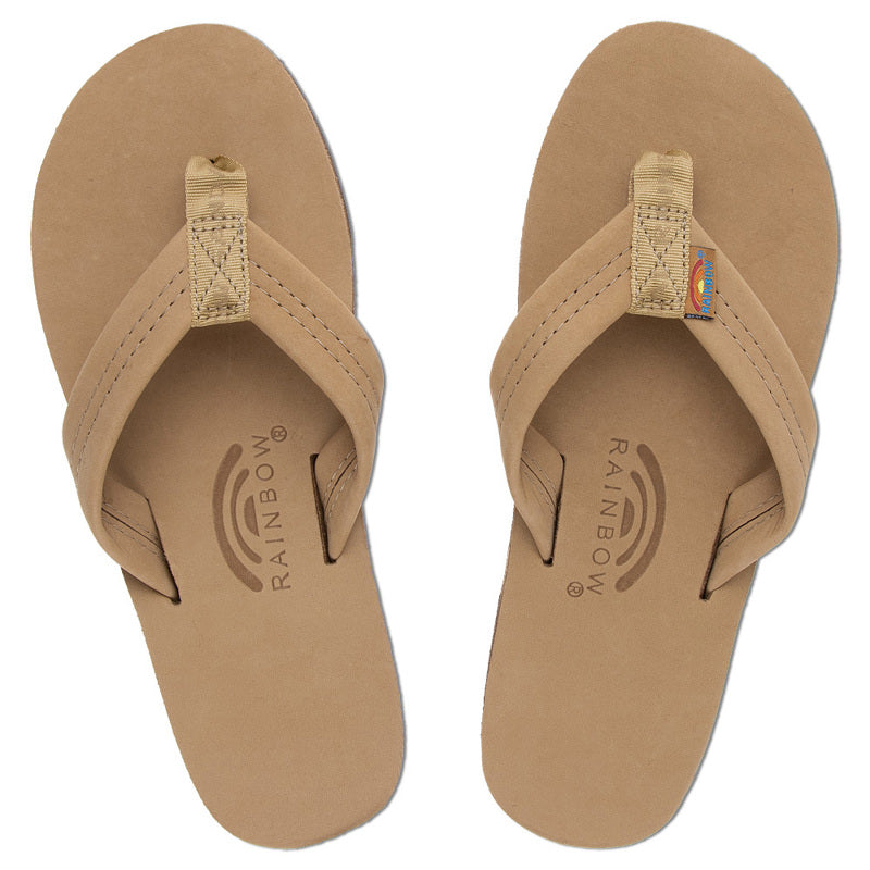 Rainbow Sandals Herren-Sandalen aus einlagigem, Sierra-braunem Premier-Leder