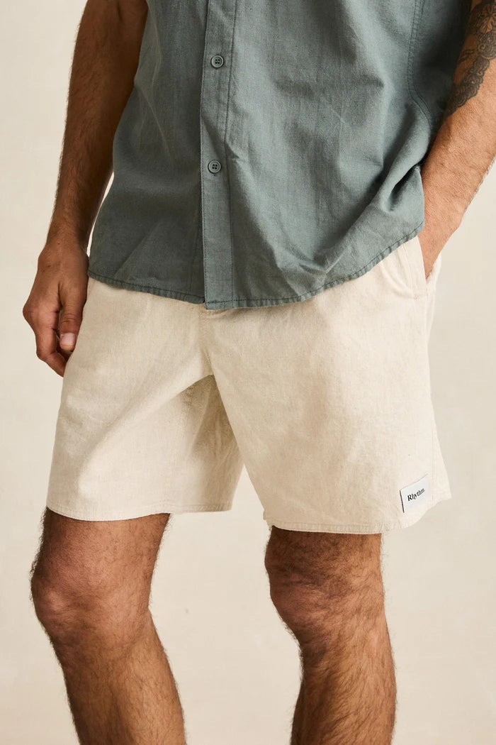 Rhythm Mens Classic Linen Jam Shorts