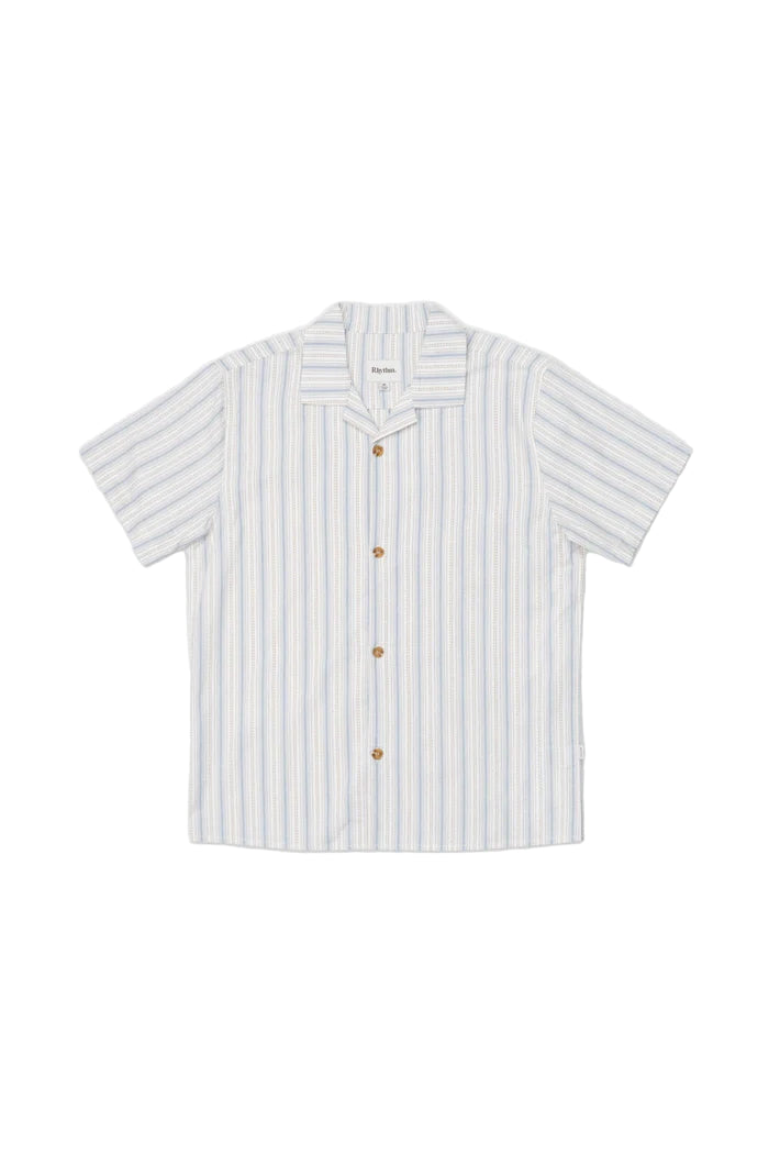 Rhythm Mens Vacation Stripe Short Sleeve Shirt