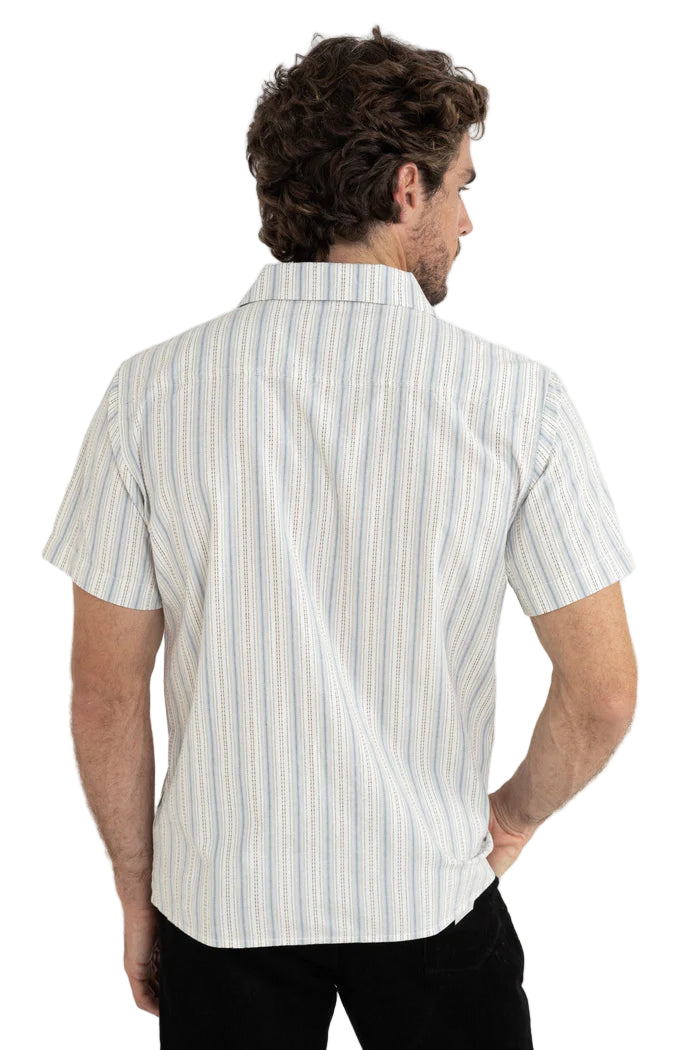 Rhythm Mens Vacation Stripe Short Sleeve Shirt