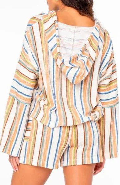 Roxy Womens Rich Coast Cropped Hoodie