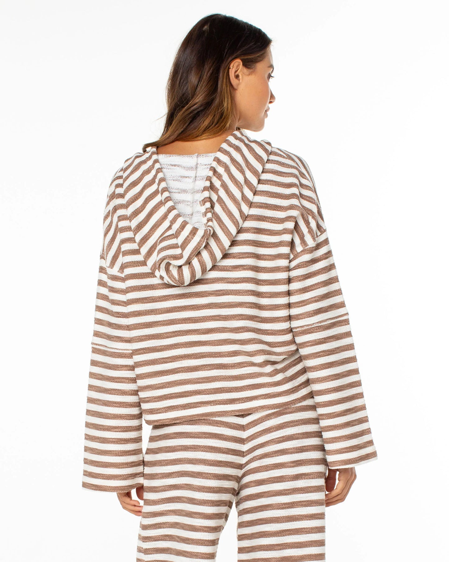 Roxy Women's Rich Coast Stripe Pull Over Hoodie