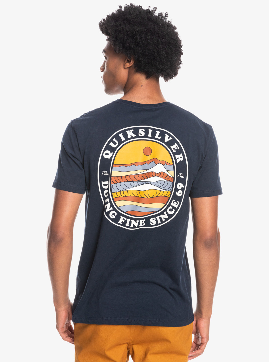 Quiksilver Herren Rolling Waves Kurzarm-T-Shell