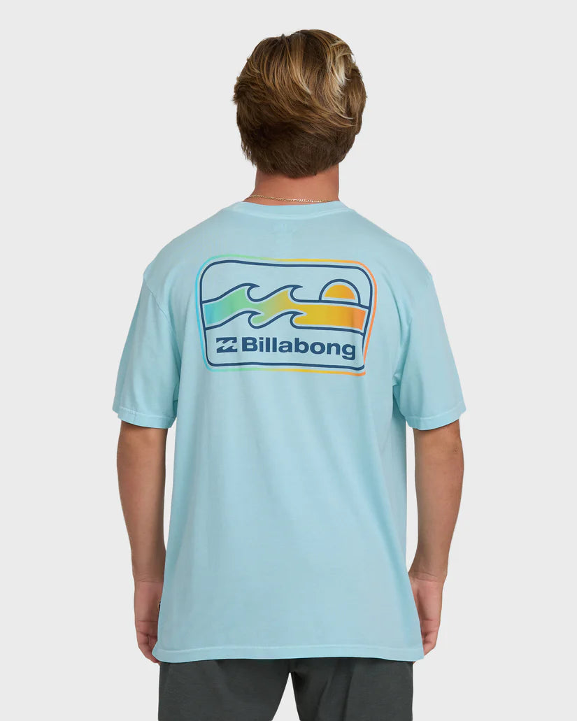 Billabong Men's Runner Wave Washed Premium Short Sleeve Cotton T-Shirt