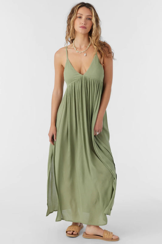 O'Neill Womens Saltwater Solids Mel Maxi Dress