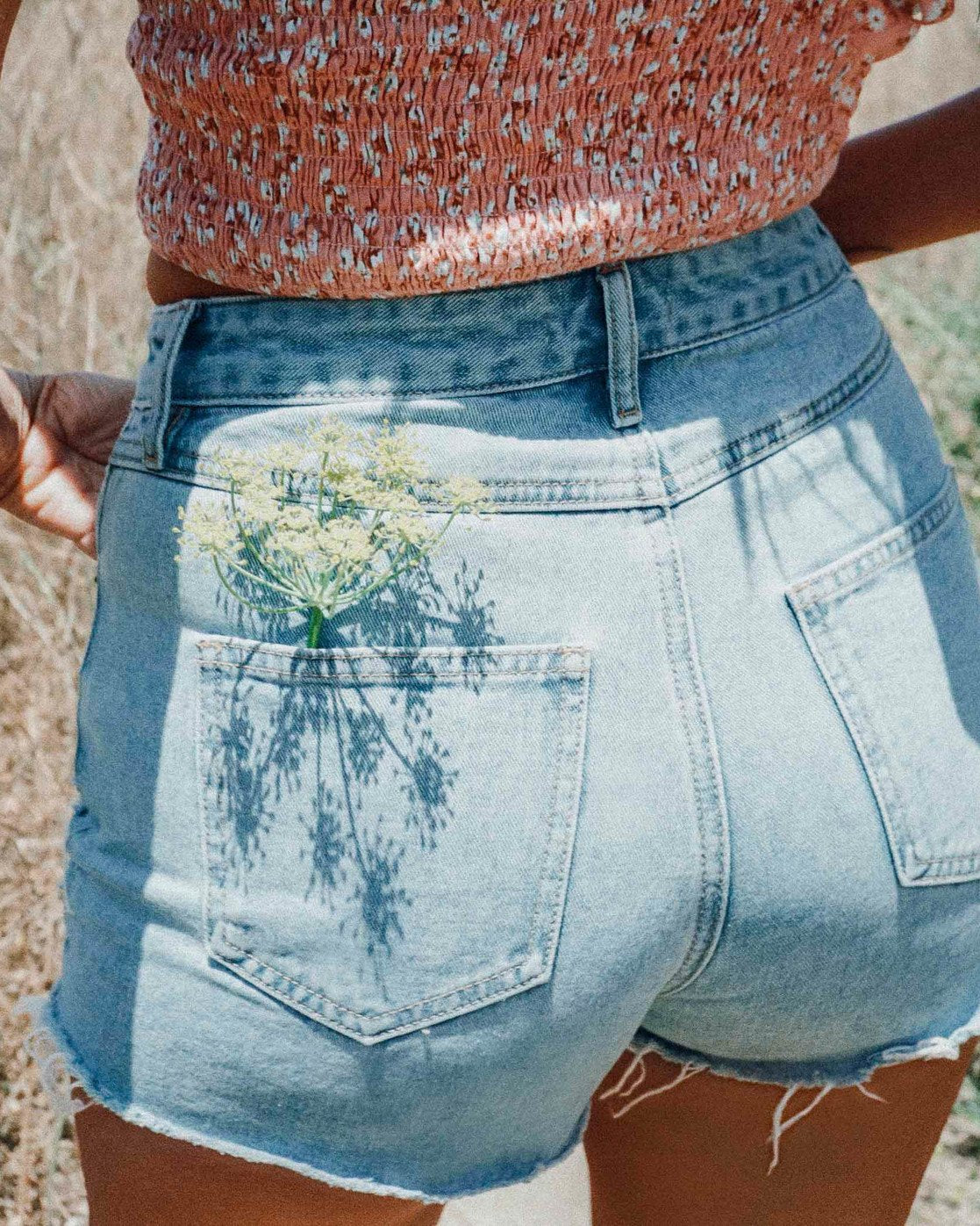 Short en jean délavé pour femme Billabong