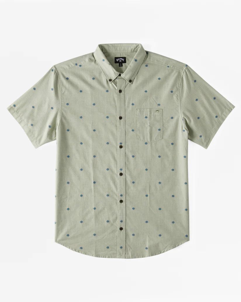 Billabong Men's All Day Jacquard Short Sleeve Shirt