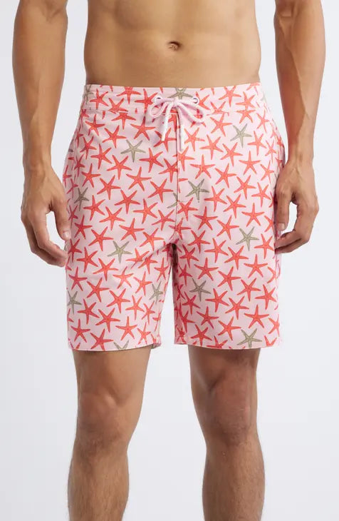 johnnie-O Men's Seastar Elastic 7" Boardshorts