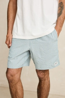 Rhythm Men's Seersucker Stripe Jam 17" Shorts