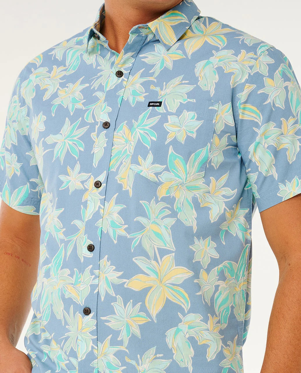 Rip Curl Mens Sessions Short Sleeve Button Up Shirt