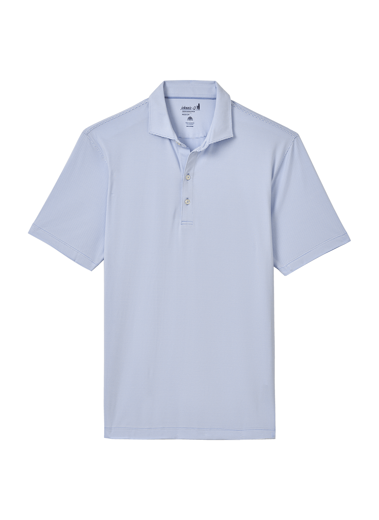 johnnie-O Mens Lyndonn Stripe Performance Polo Shirt