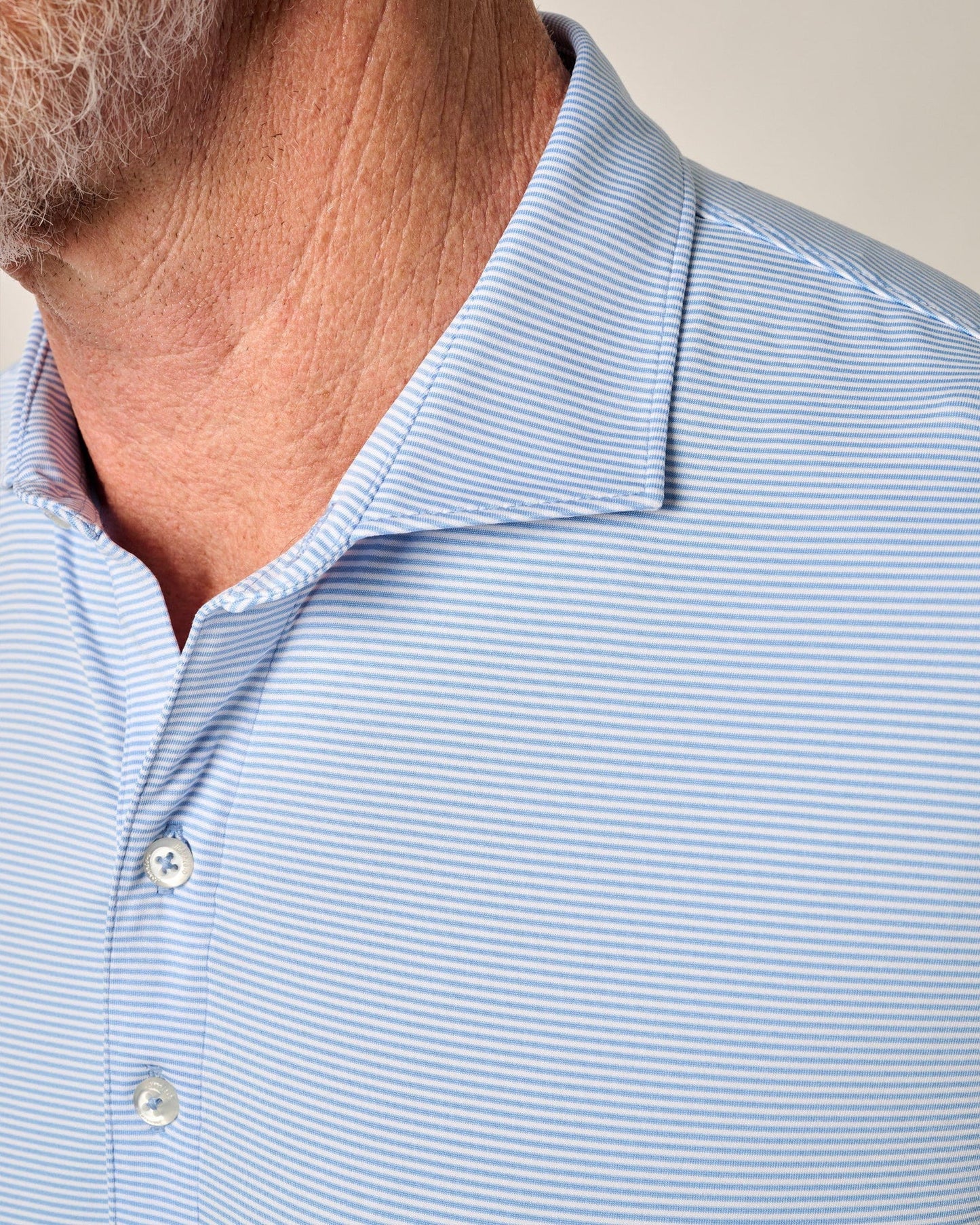 johnnie-O Mens Lyndonn Stripe Performance Polo Shirt