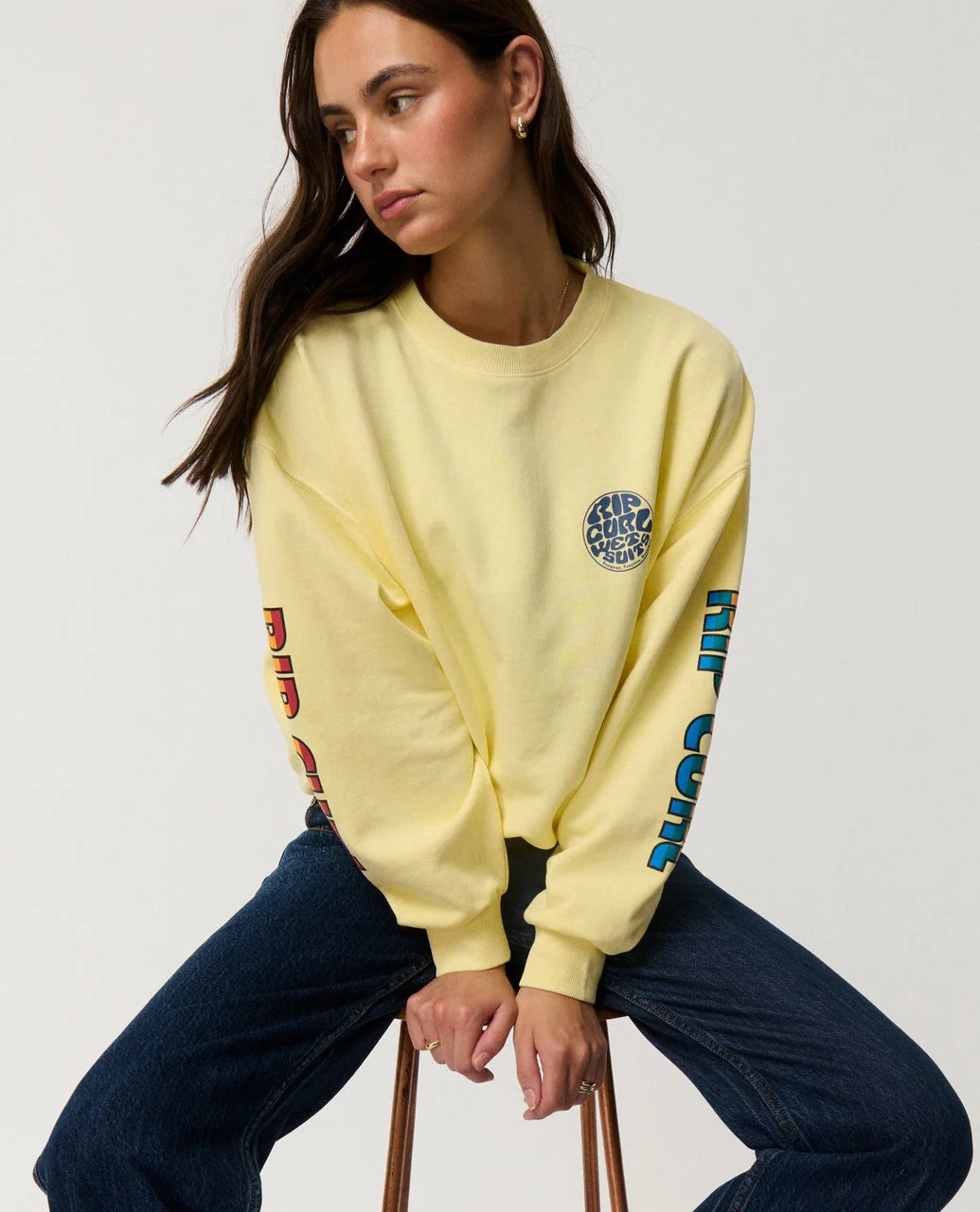 Rip Curl Women's SG Heritage Oversized Fleece Sweatshirt