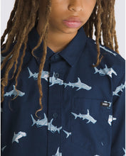 Load image into Gallery viewer, Vans Boys Shark Short Sleeve Shirt