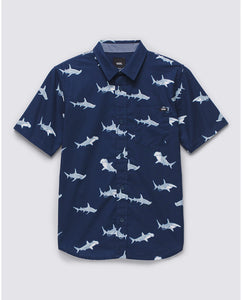 Vans Boys Shark Short Sleeve Shirt