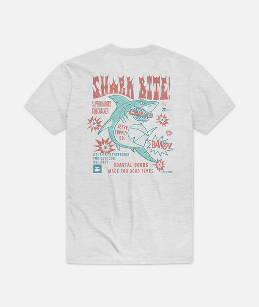 Jetty Herren Shark Bite Kurzarm-T-Shirt