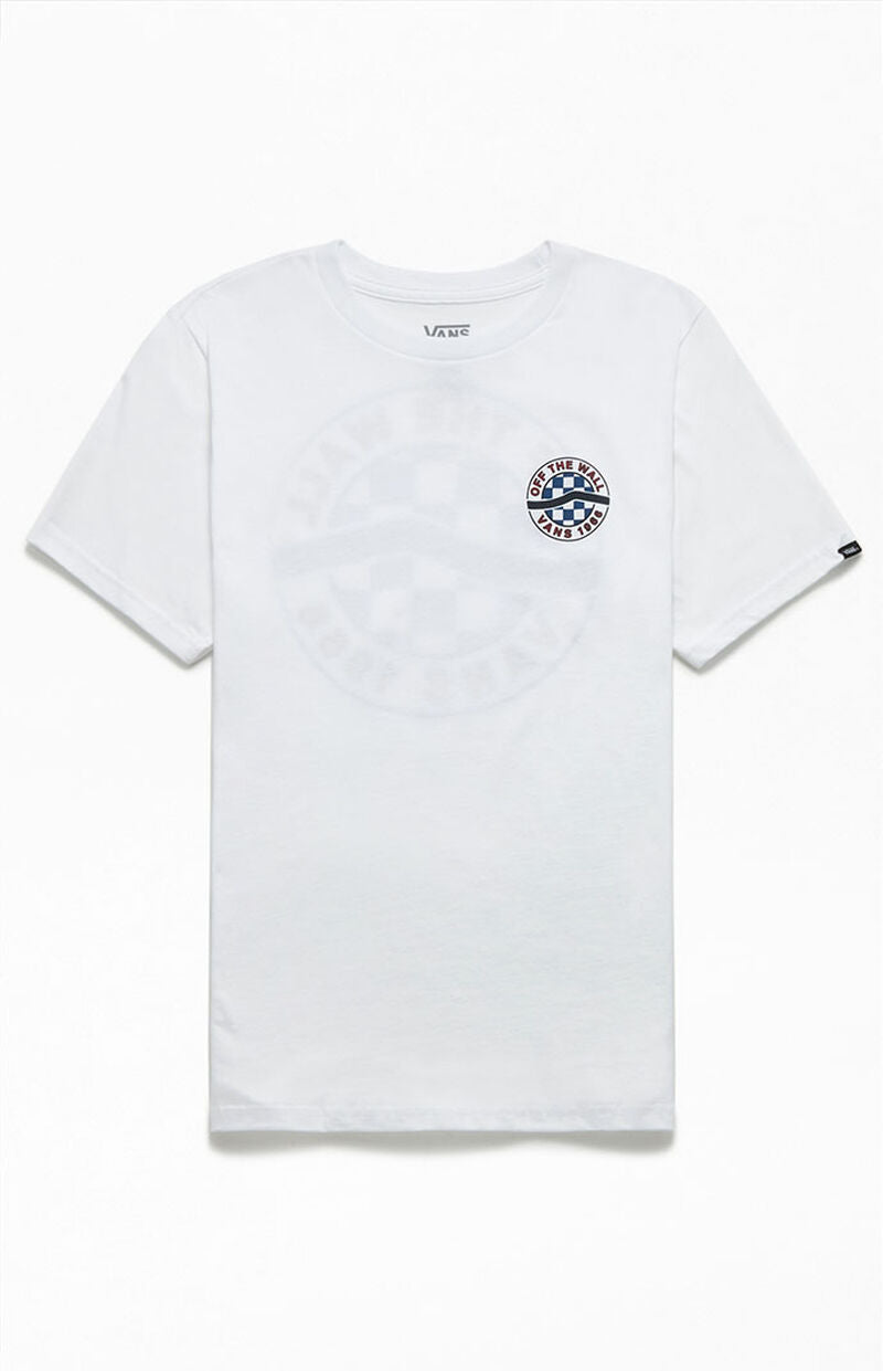 Vans Sidestripe T-shirt manches courtes pour garçon BLANC : GARÇONS GRAND