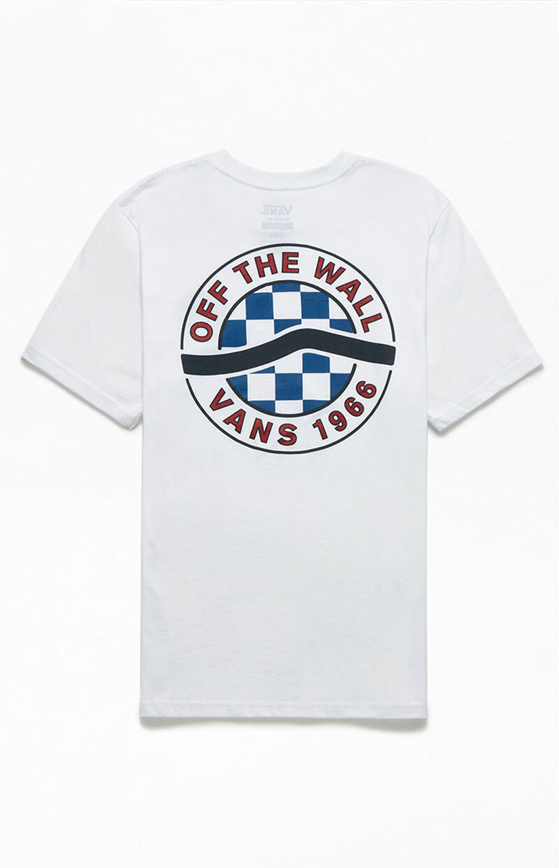 Vans Sidestripe BOYS S/S T-SHIRT, WEISS: JUNGEN, GROSS