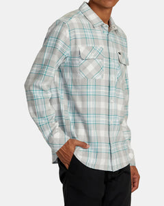 RVCA Men's That'll Work Flannel Long Sleeve Shirt