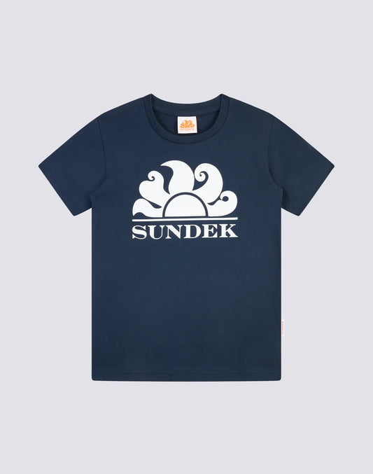 Sundek Jungen Mini New Simeon Logo Kurzarm-T-Shirt