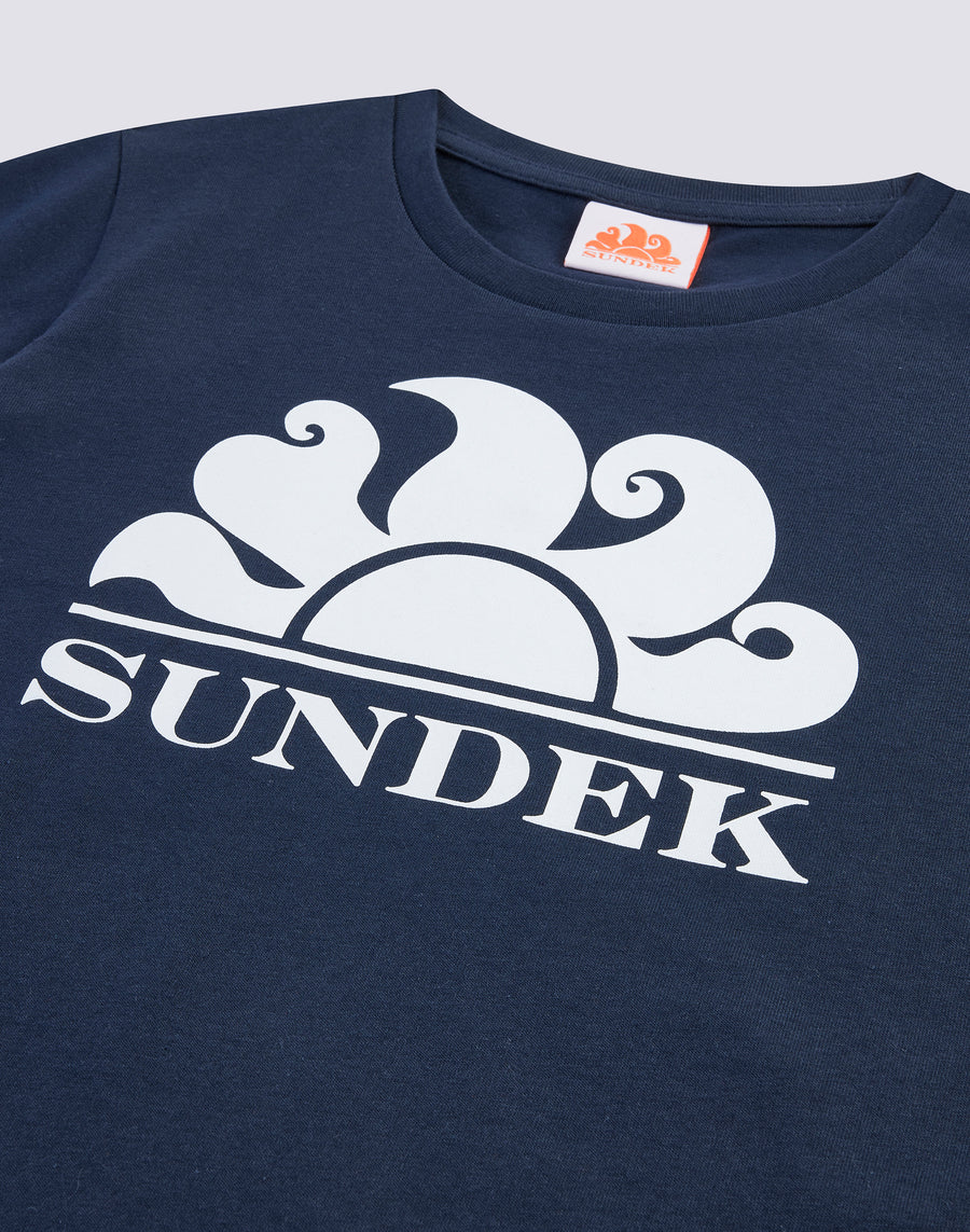 Sundek Jungen Mini New Simeon Logo Kurzarm-T-Shirt