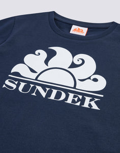 Sundek Boys Mini New Simeon Logo Short Sleeve T-Shirt