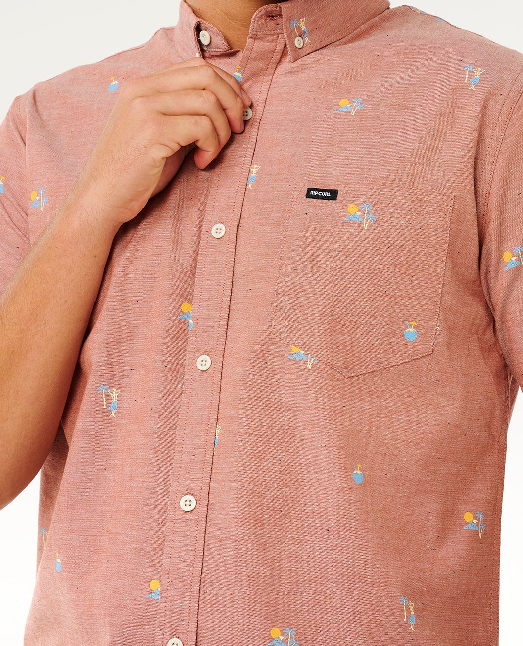 Rip Curl Mens Skelly Breach Short Sleeve Shirt