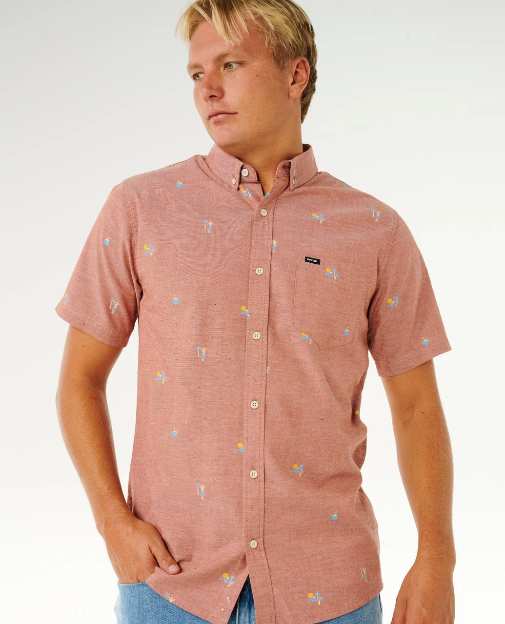 Rip Curl Mens Skelly Breach Short Sleeve Shirt