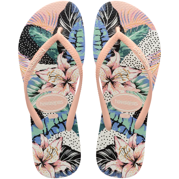 Tongs Havaianas Slim Animal Floral pour fille