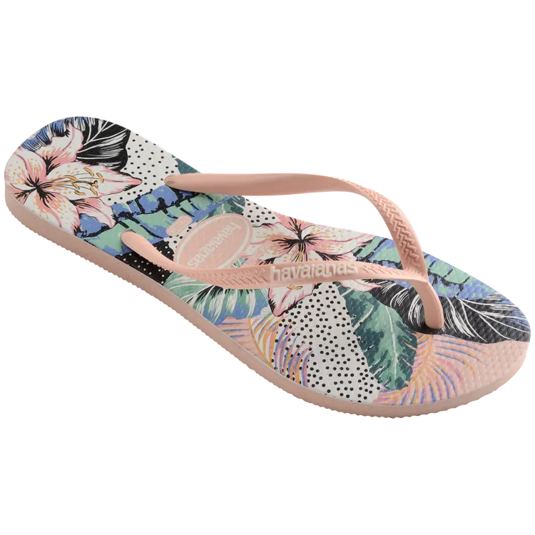 Tongs Havaianas Slim Animal Floral pour fille