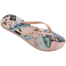 Load image into Gallery viewer, Havaianas Girl&#39;s Slim Animal Floral Flip Flop Sandals