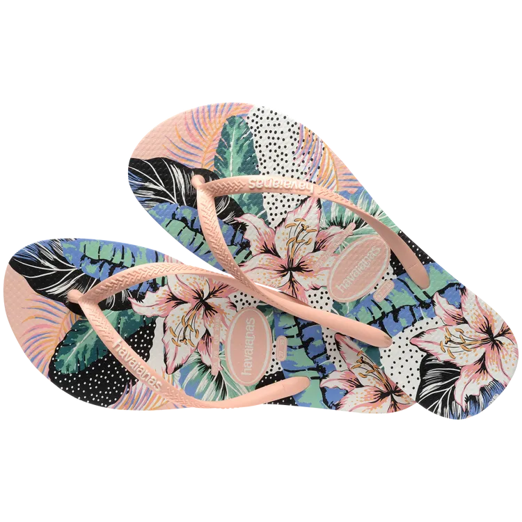 Tongs Havaianas Slim Animal Floral pour fille