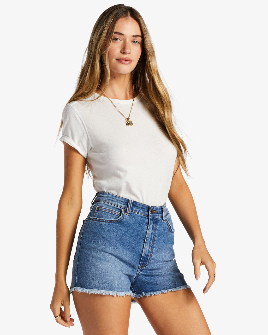 Short en jean coupé So Cheeky de Billabong pour femme