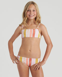 Billabong Girls' So Stoked Bralette 2 Piece Bikini Set