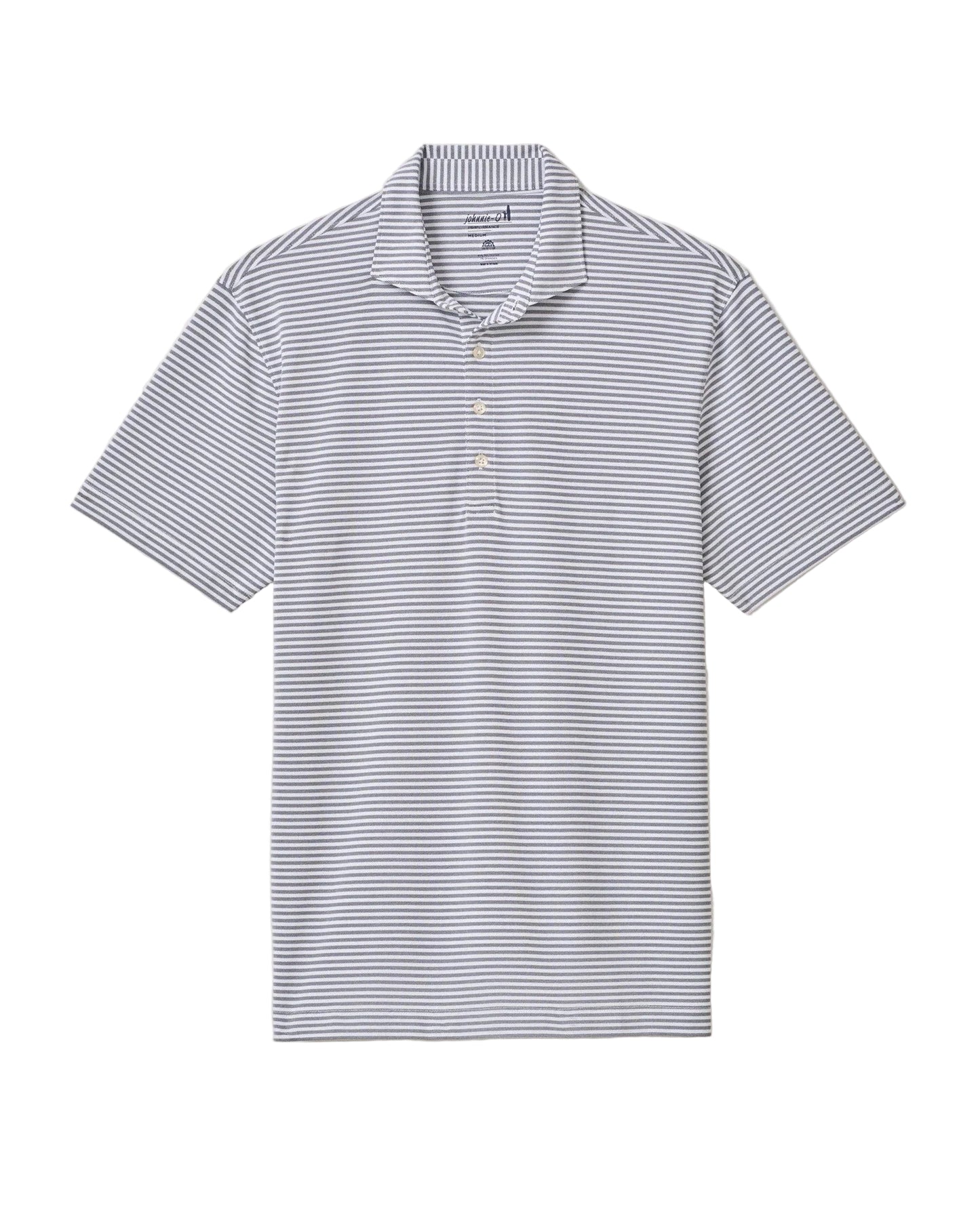 johnnie-O Mens Stetsons Stripe Performance Mesh Polo